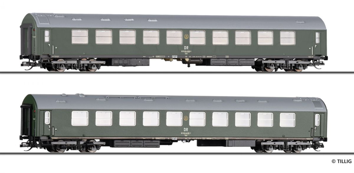 Tillig TT 01081 - Set "Salonwagen der DDR-Regierung Baujahr 1966" der DR Modellbahn