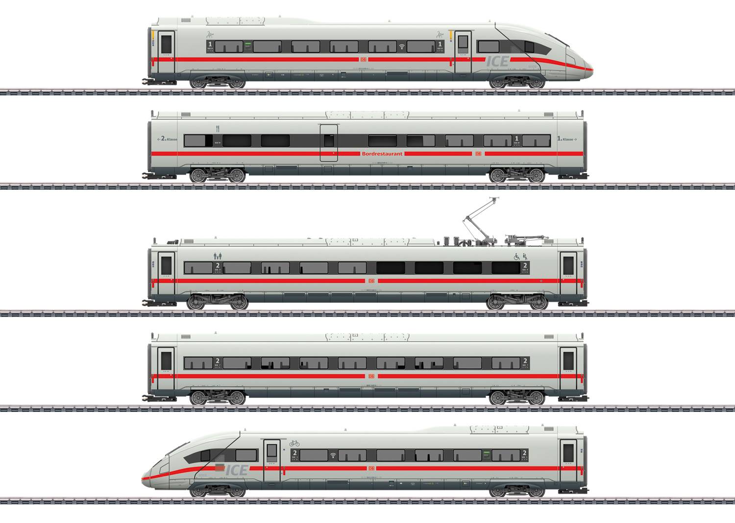 Märklin H0 (1:87) 039718 - Triebwagenzug ICE 4 Baureihe 412/812 | Modellbahn | Modelleisenbahn