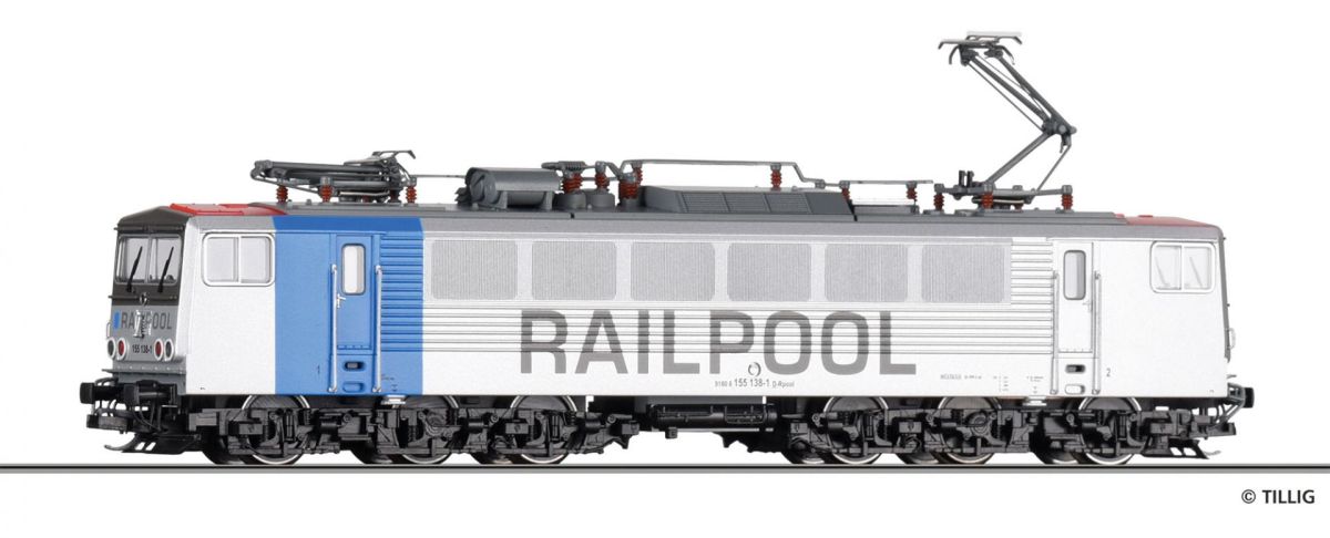 Tillig TT 04326 - Elektrolokomotive BR 155 der RAILPOOL GmbH, Ep. VI | Modellbahn | Modelleisenbahn