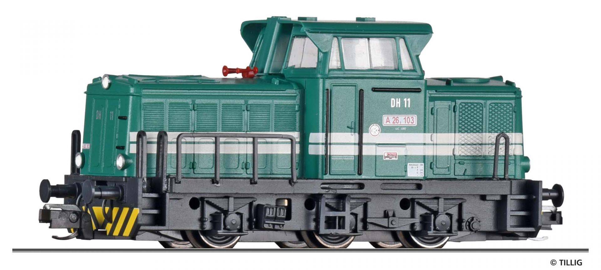 Tillig TT 04617 - Diesellokomotive Reihe A 26 der Werkbahn Rába Györ, Ep. V | Modellbahn | Modelleisenbahn