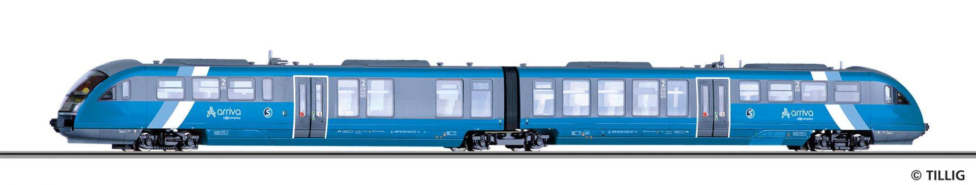Tillig TT 04888 - Triebwagen Reihe 642 der Arriva Vlaky s.r.o., Ep. VI | Modellbahn | Modelleisenbahn