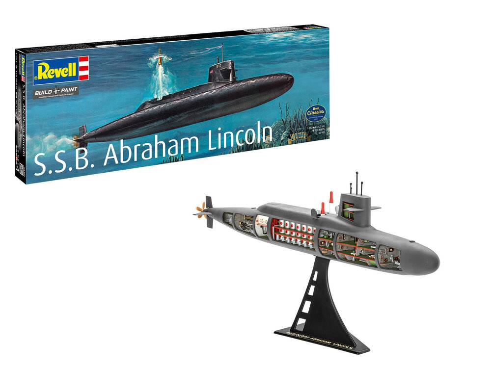 Revell 05185 - S.S.B. Abraham Lincoln with Interior Revell Modellbausatz | Modellbau