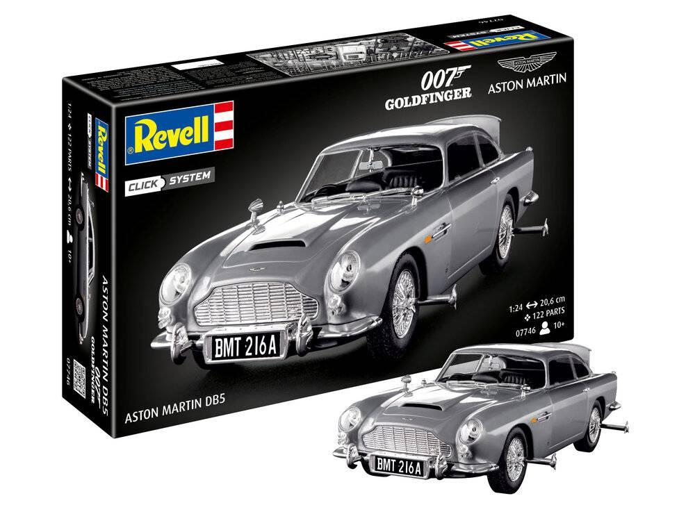 Revell 07746 - James Bond Aston Martin DB5 Click System Revell Bausatz zum Zusammenstecken mehrfarbig | Modellbau