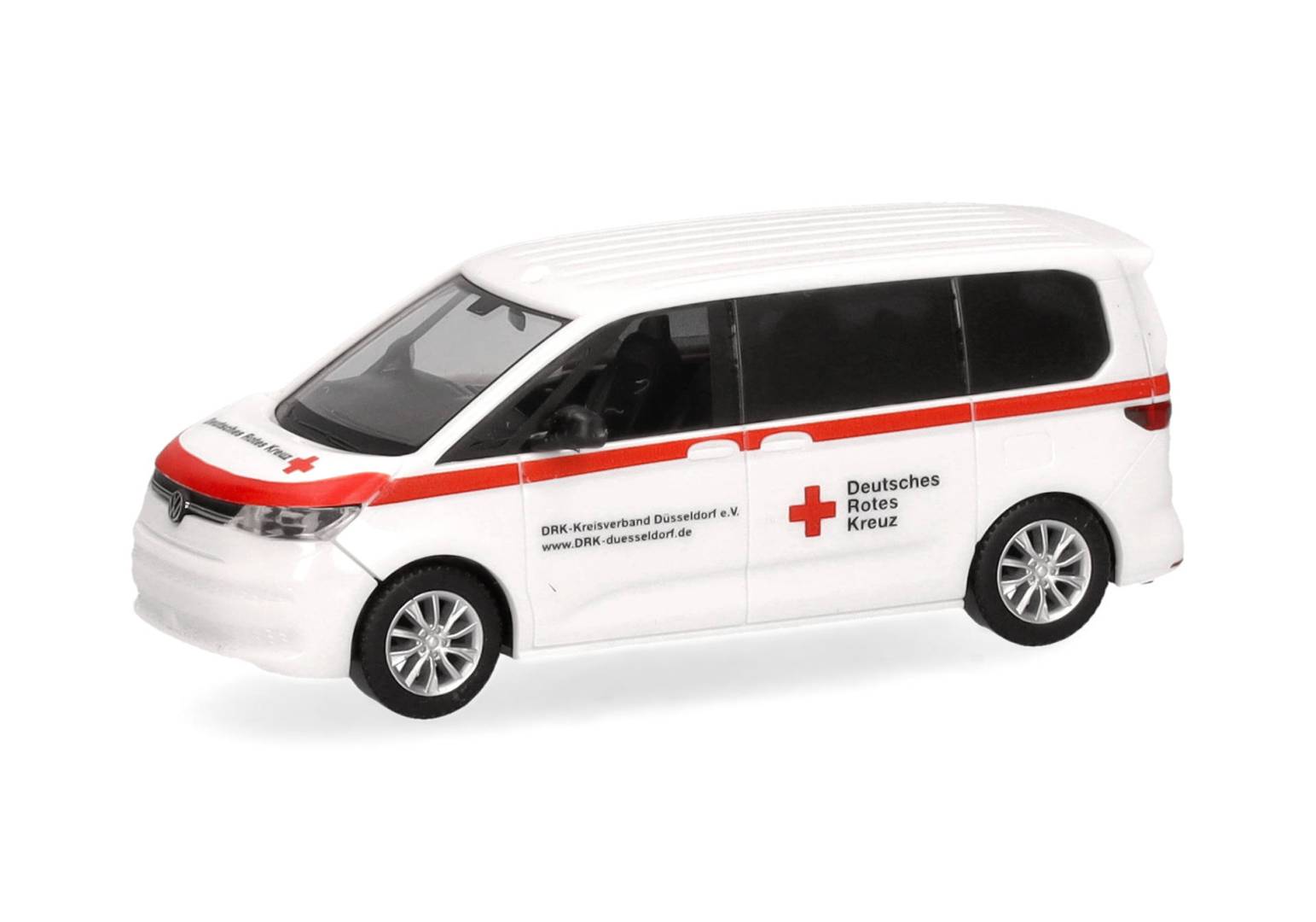 Herpa H0 (1:87) 098359 - Volkswagen (VW) Multivan "DRK Düsseldorf" | Modellbahn | Modelleisenbahn
