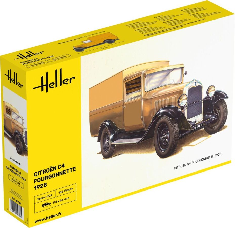 Heller 80703 - Citroen C4 Fourgonnette 1928 in 1:24 | Modellbau