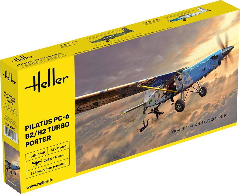 Heller 30410 - PILATUS PC-6 B2/H2 Turbo Porter in 1:48 | Modellbau