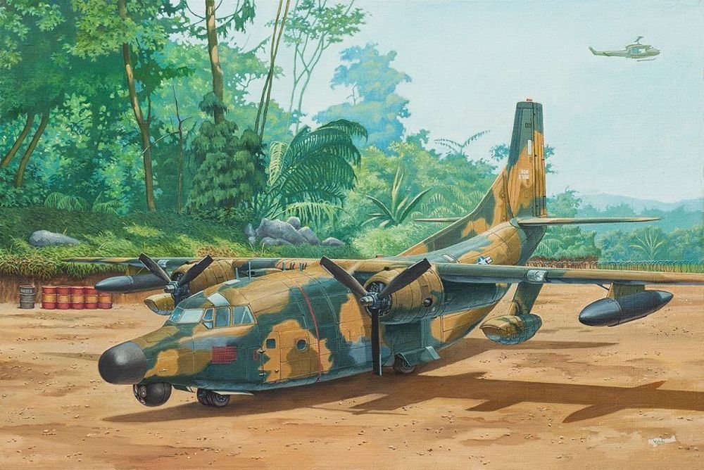 Roden 058 - Fairchild NC/AC-123K Black Spot in 1:72 | Modellbau