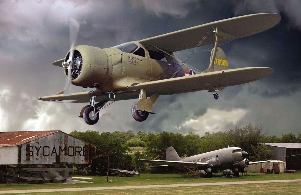Roden 442 - Beechcraft UC-43 Staggerwing | Modellbau