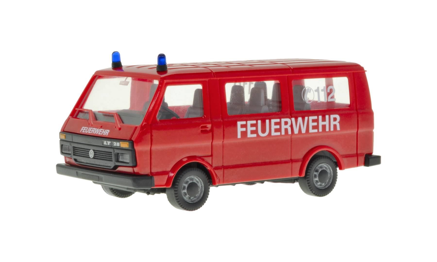 Kibri H0 (1:87) 11245 - H0 Feuerwehr VW LT Bus mit Blaulicht | Modellbahn | Modelleisenbahn