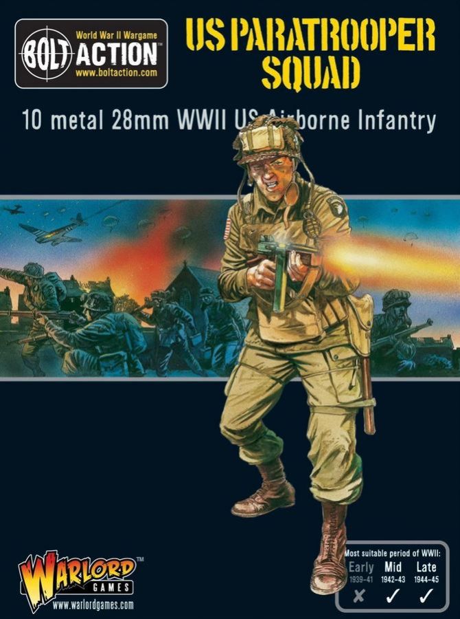 Warlord Games 402213101 - US Paratrooper Squad | Tabletop