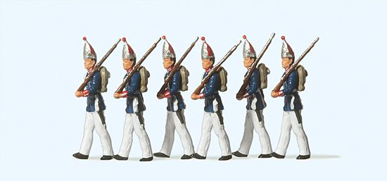 Preiser H0 (1:87) 12189 - H0 1.Garderegiment zu Fuß | Modellbahn | Modelleisenbahn