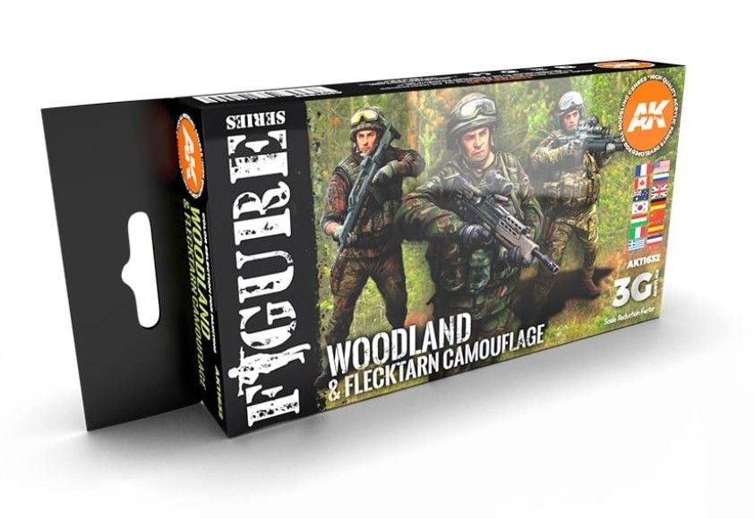 AK-Interactive AK11632 - Woodland & Flecktarn Camouflage | Tabletop