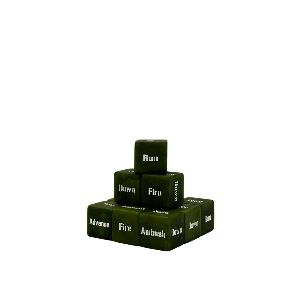 Baron of Dice WW-10-SQ - Bolt Action Order Dice Square 16mm | Tabletop