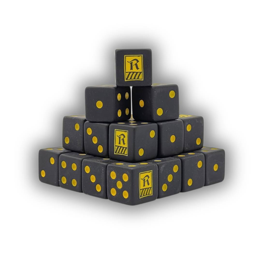 Baron of Dice FAN-RAD-01-SQ - Radaddel Dice Yellow Square | Tabletop