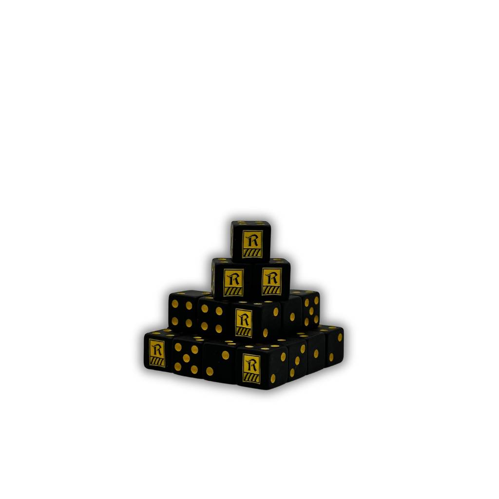 Baron of Dice FAN-RAD-01-MINI - Radaddel Dice Yellow Square 12mm | Tabletop