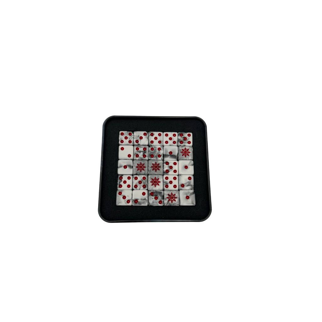Baron of Dice CHAOS-GEN-003-MM - Chaos Demon Red Star Dice 12mm | Tabletop