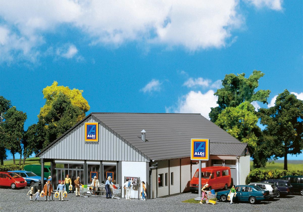 Faller H0 (1:87) 130339 - ALDI-Markt Süd/Nord | Modellbahn | Modelleisenbahn