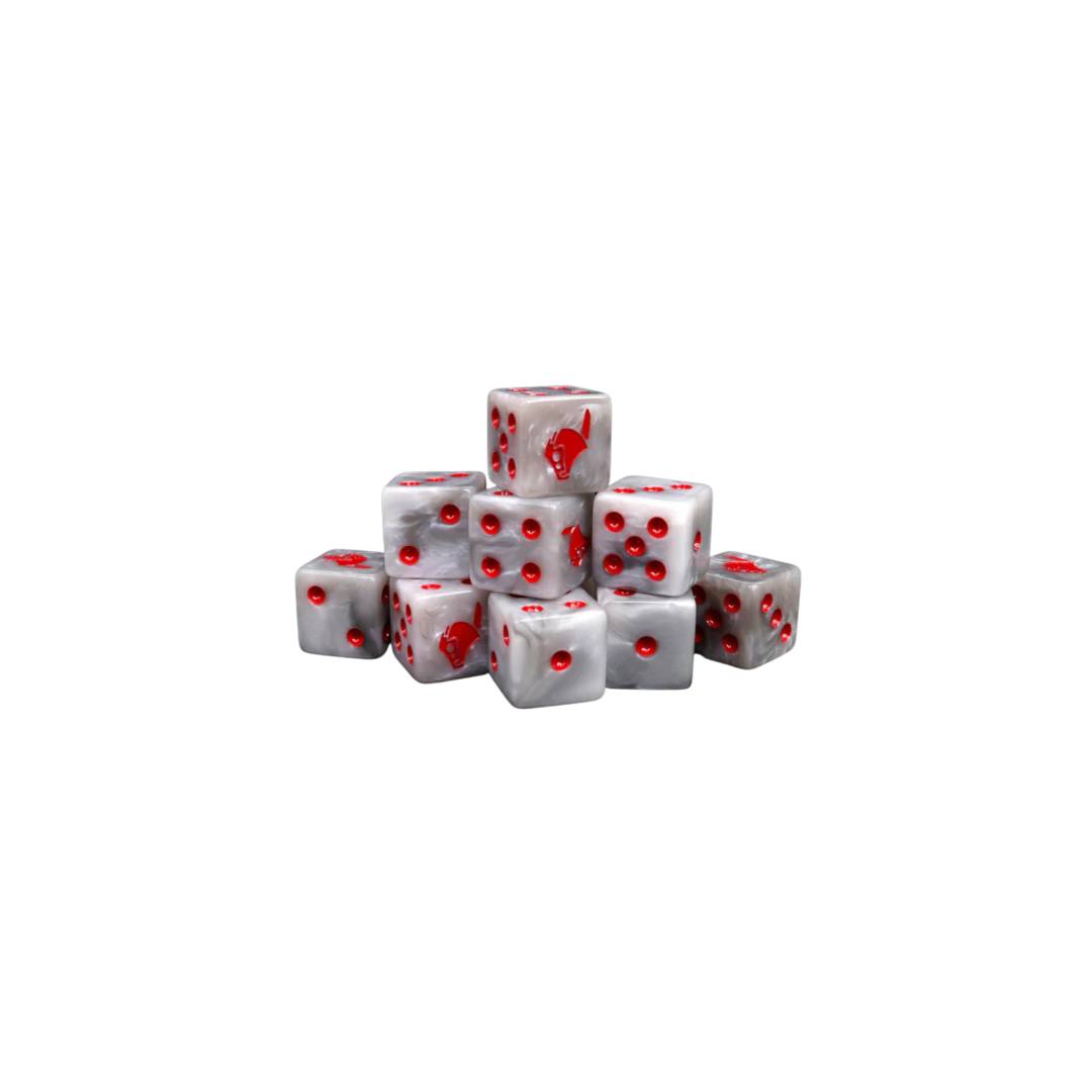 Baron of Dice SCI-XEN-TU-03-SQ - Robot Helm White Dice Square 16mm | Tabletop
