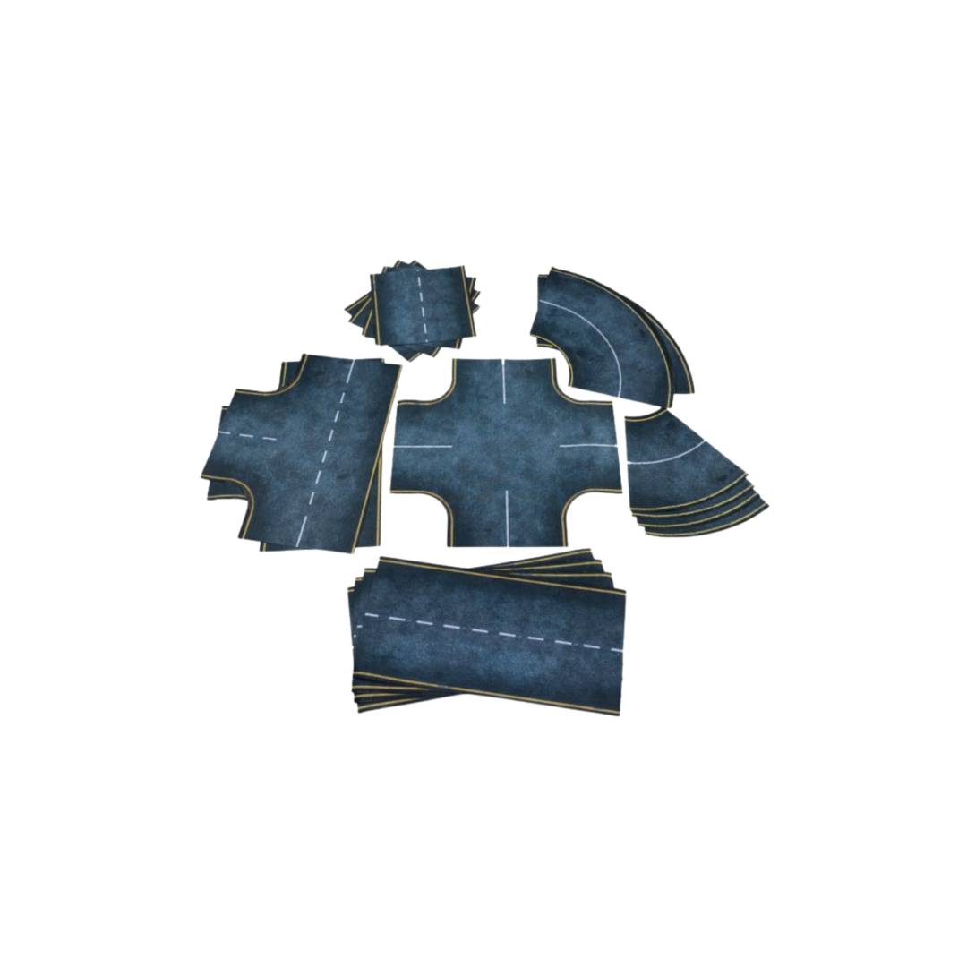 Playmats.eu T071 - Asphalt Roads - Rubber 28mm | Tabletop