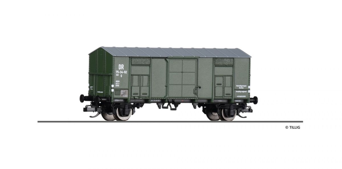 Tillig TT 14889 - Gedeckter Güterwagen DR | Modellbahn | Modelleisenbahn