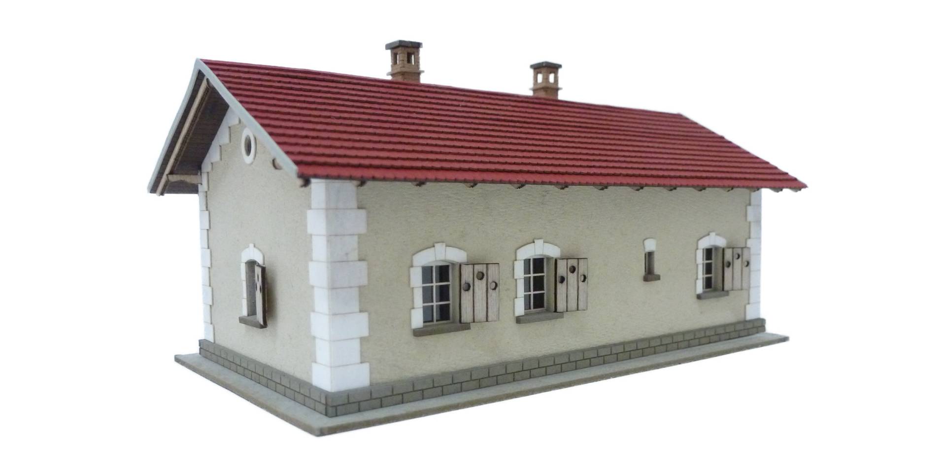 Igra Model TT 150008 - Wartezimmer mit Wohnung Modellbahn