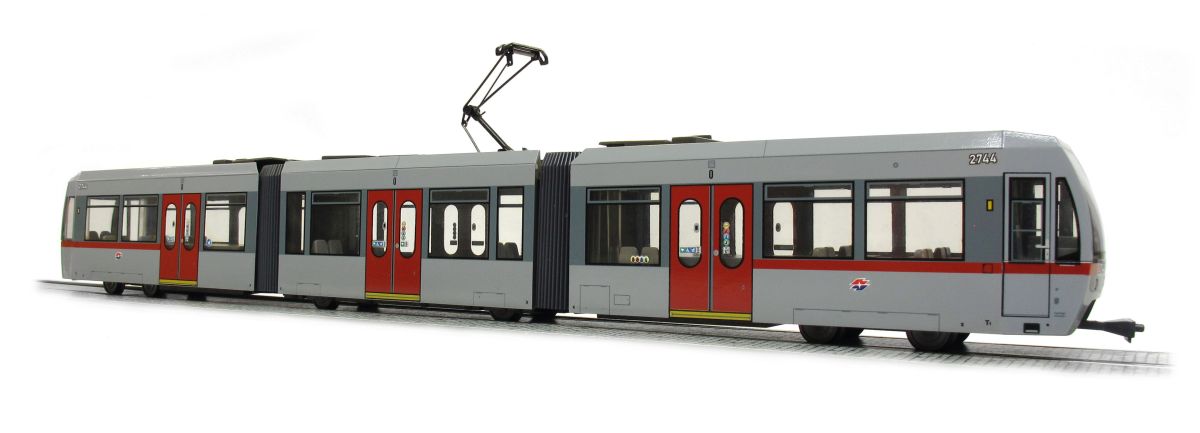 Halling H0 (1:87) WU6-U6G-S - T-Wagen U6 Wien, grau, Standmodell | Modellbahn | Modelleisenbahn