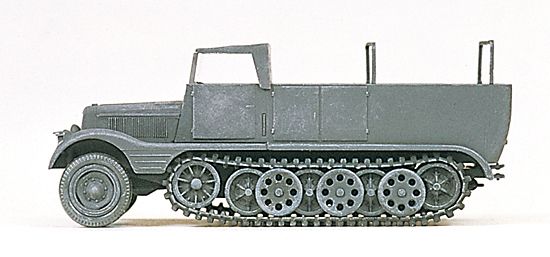 Preiser H0 (1:87) 16561 - H0 Halbketten-Zugmaschine 3to | Modellbahn | Modelleisenbahn