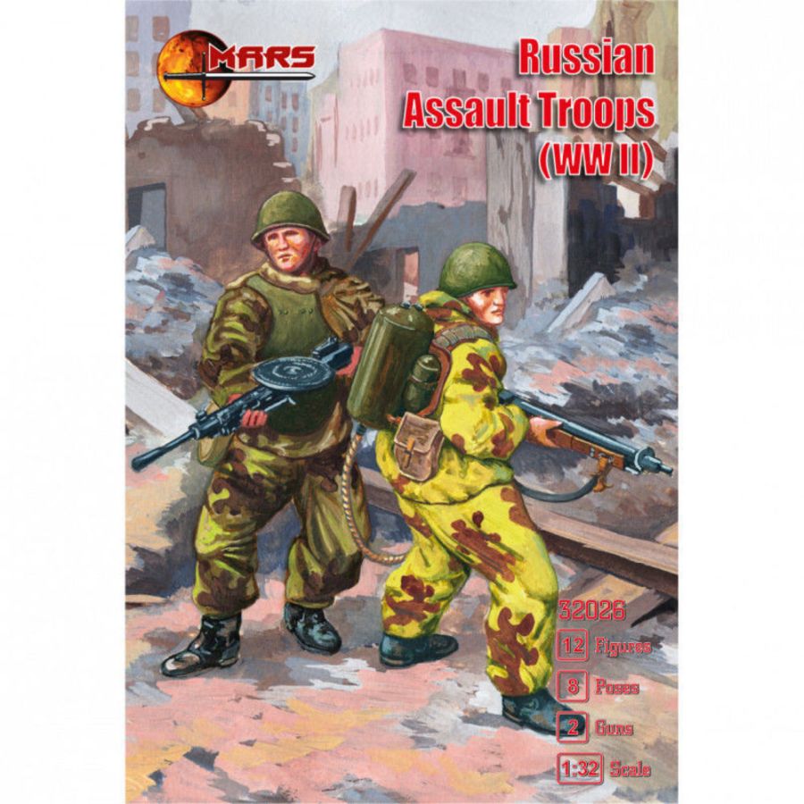 Mars Figures MS32026 - 1:32 WWII Russian Assault Troops | Modellbau