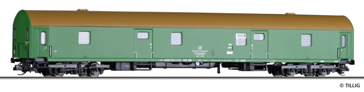 Tillig TT 16813 - Bahnpostwagen Deutschen Bundespost | Modellbahn | Modelleisenbahn