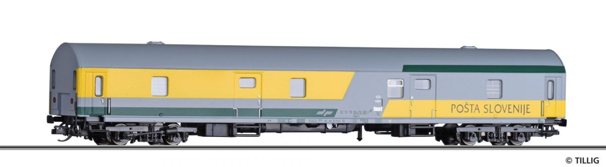 Tillig TT 16815 - Bahnpostwagen Slovenischen Post | Modellbahn | Modelleisenbahn