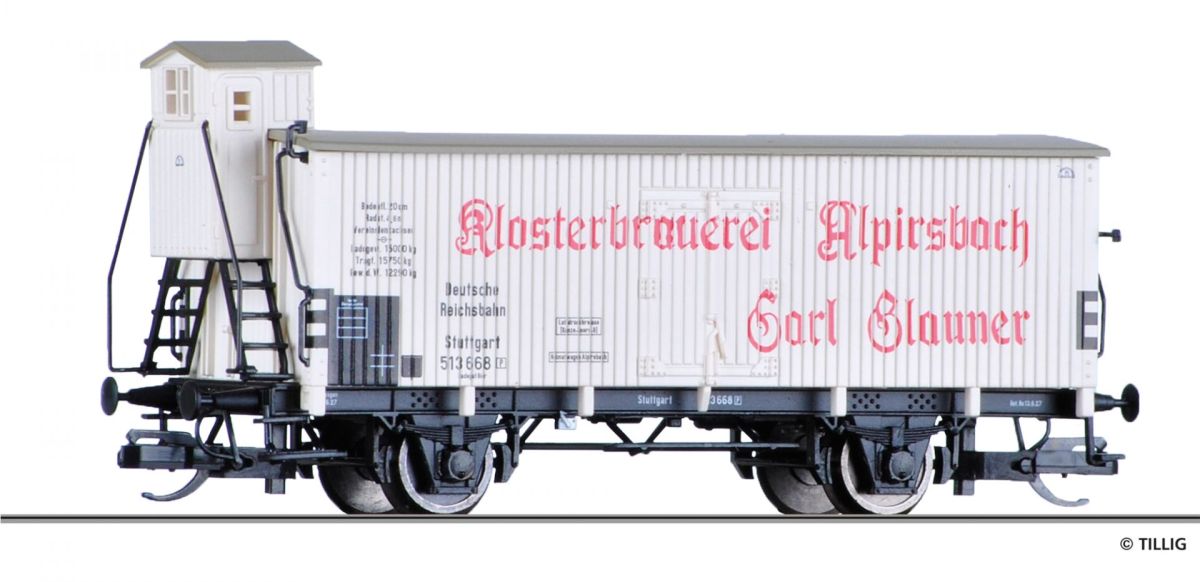Tillig TT 17389 - Kühlwagen DRG | Modellbahn | Modelleisenbahn
