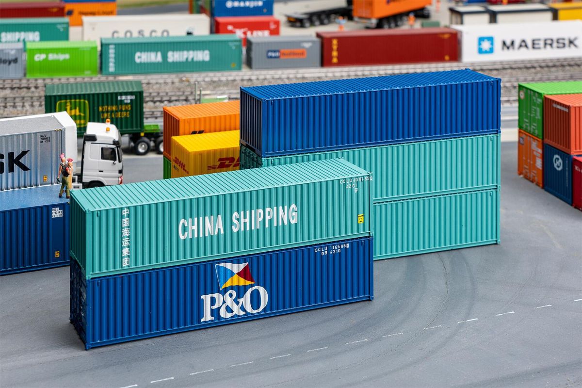 Faller H0 (1:87) 182151 - 40 Container, 5er-Set | Modellbahn | Modelleisenbahn