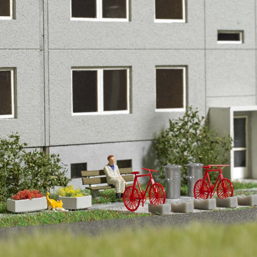 Busch H0 (1:87) 1846 - Ausgestaltungs-Set Beton H0 | Modellbahn | Modelleisenbahn