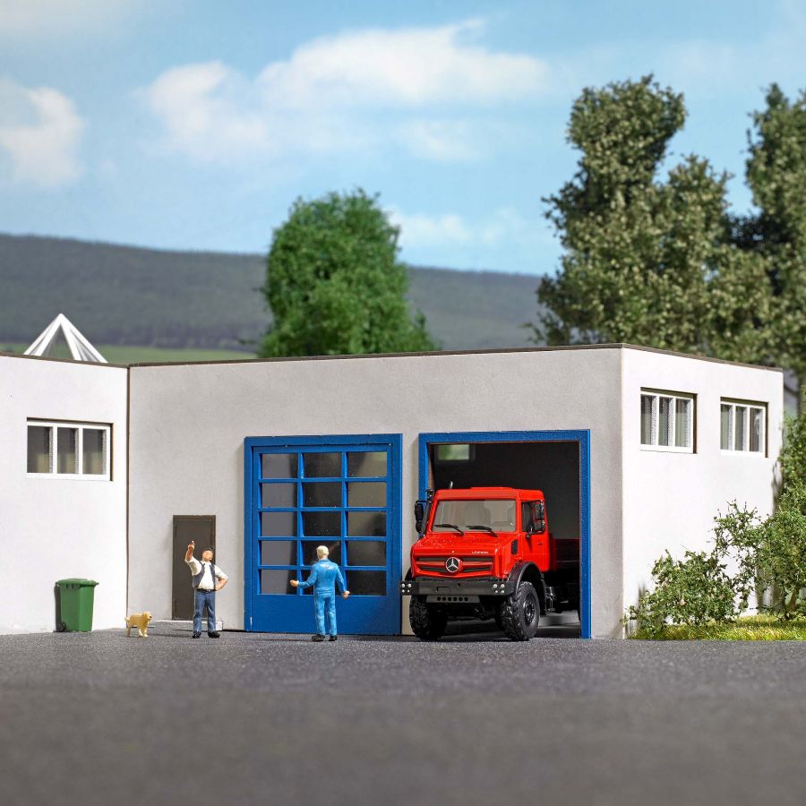 Busch H0 (1:87) 1967 - Kleine Fahrzeughalle | Modellbahn | Modelleisenbahn