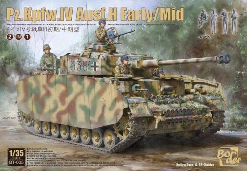 Border Model BT-005 - Pz.Kpfw.IV Ausf.H Early/Mid 2 in 1 | Modellbau