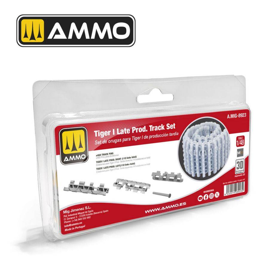 AMMO by MIG Jimenez A,MIG-8923 - 1:48 Tiger I Late Production Tracks Set | Modellbau