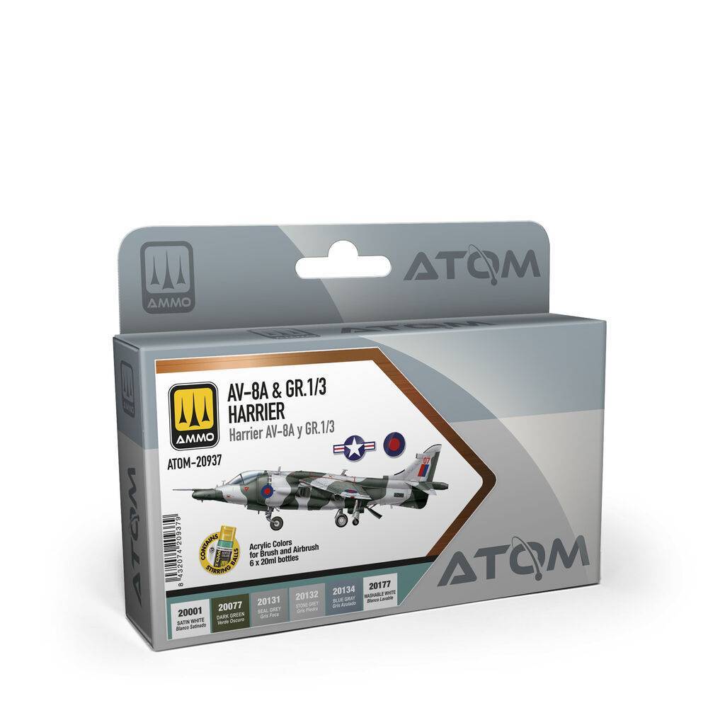 AMMO by MIG Jimenez ATOM-20937 - ATOM AV-8A & Gr.1/3 Harrier Set | Modellbau
