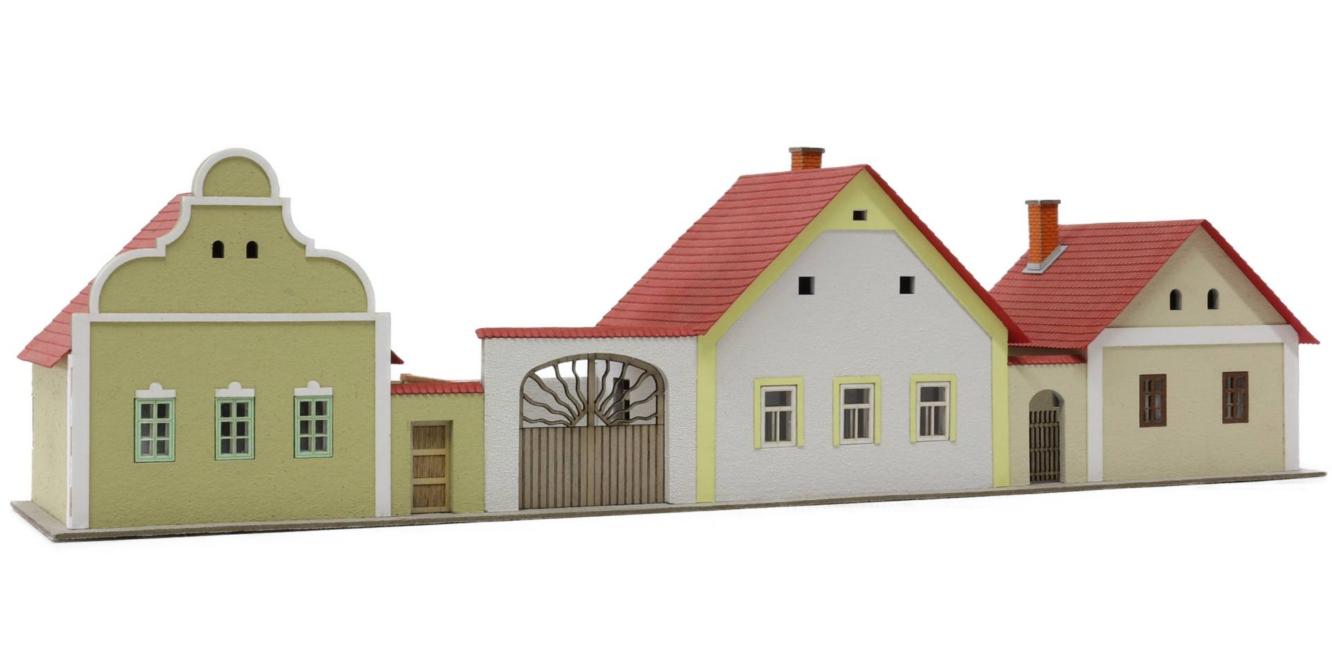 Igra Model H0 (1:87) 221003 - 3 Relieflandhäuser H0 | Modellbahn | Modelleisenbahn