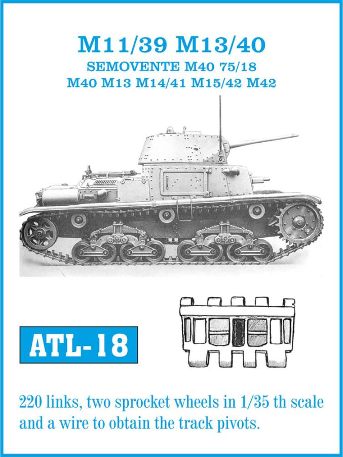Friulmodel ATL-018 - Tracks for M 13 / 40 | Modellbau