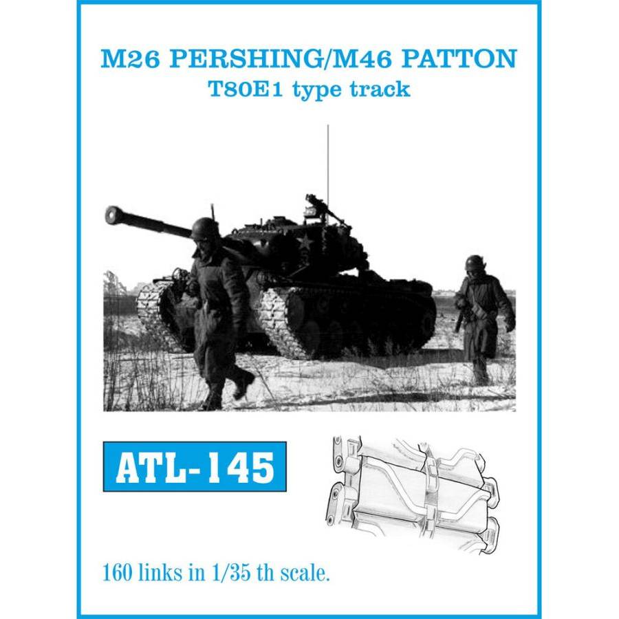 Friulmodel ATL-145 - Tracks for M26 PERSHING/ M46 PATTON T80E1 type track | Modellbau