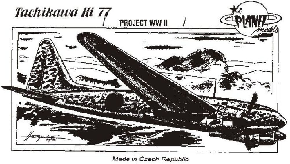 Planet Models 129-PLT016 - Tachikawa Ki-77 WW II Projekt | Modellbau