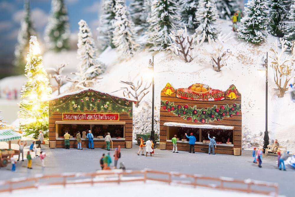 Faller N 272020 - 2 Weihnachtsmarktbuden | Modellbahn | Modelleisenbahn