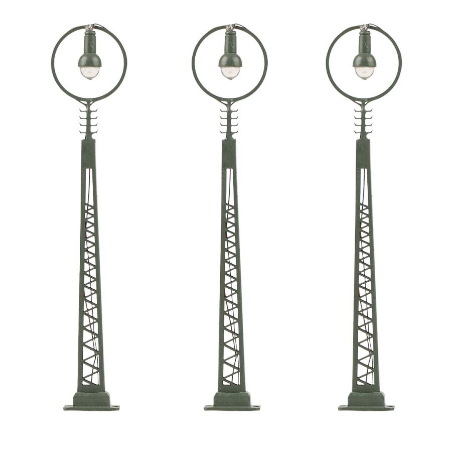 Faller N 272125 - LED-Gittermast-Ringleuchte, 3 Stück | Modellbahn | Modelleisenbahn