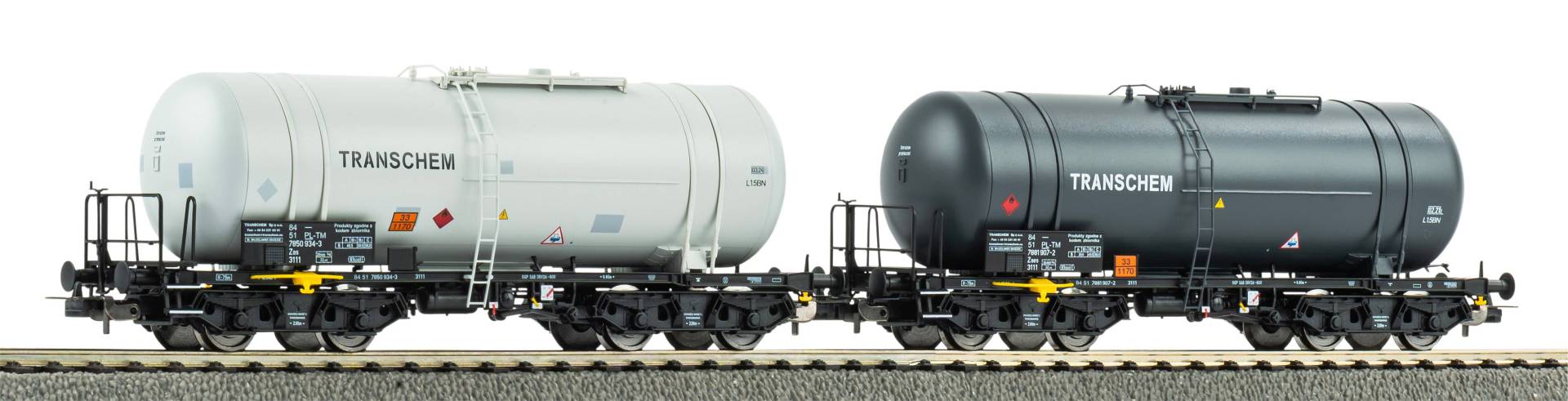 Piko H0 (1:87) 28312 - 2er Set Kesselwagen 406Rb PL-TM VI | Modellbahn | Modelleisenbahn