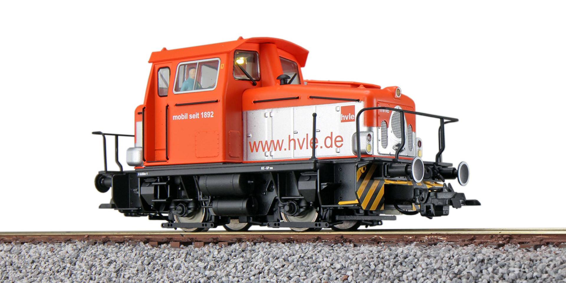 ESU H0 (1:87) 31436 - Diesellok, H0, KG230, Lok 1 HVLE, orange, Ep VI, Vorbildzustand um 2014, LokSound, Raucherzeuger, Rangierkupplung, DC/AC |