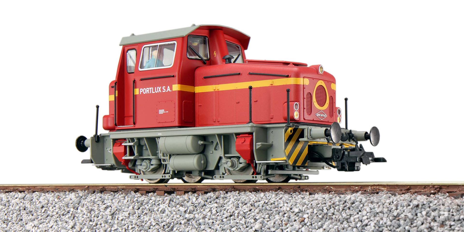ESU H0 (1:87) 31446 - Diesellok, H0, KG230, Portlux SA, rot, Ep IV, Vorbildzustand um 1985, LokSound, Raucherzeuger, Rangierkupplung, DC/AC |
