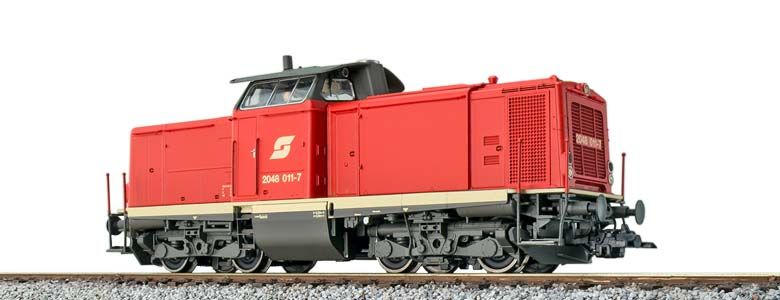 ESU H0 (1:87) 31574 - Diesellok H0, 2048 011, ÖBB, Ep. V, Vorbildzustand um 1992, rot, Sound+Rauch, DC/AC | Modellbahn | Modelleisenbahn