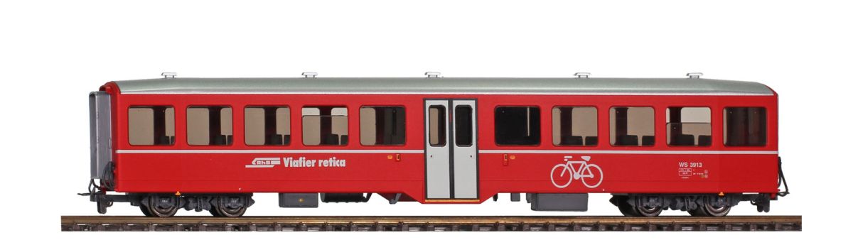 Bemo H0m 3286135 - RhB WS 3911 Velowagen | Modellbahn | Modelleisenbahn