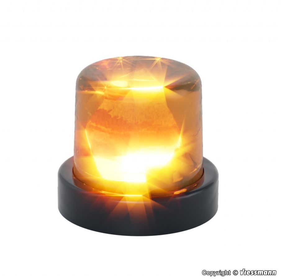 Viessmann H0 (1:87) 3570 - H0 Rundumleuchte mit gelber LED | Modellbahn | Modelleisenbahn