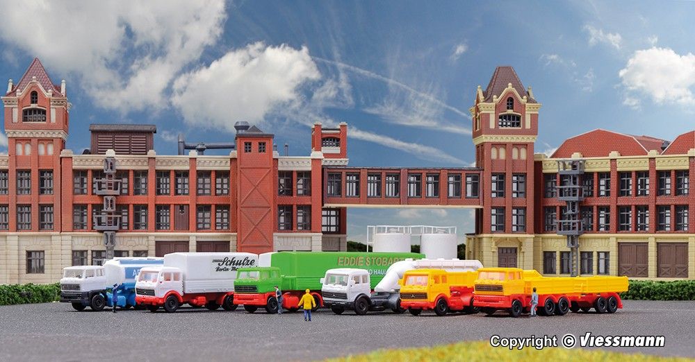 Kibri Z 36980 - Set LKW-Sattelzüge, 6 Stück | Modellbahn | Modelleisenbahn